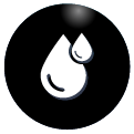 black icon for flood restoration water damage page
